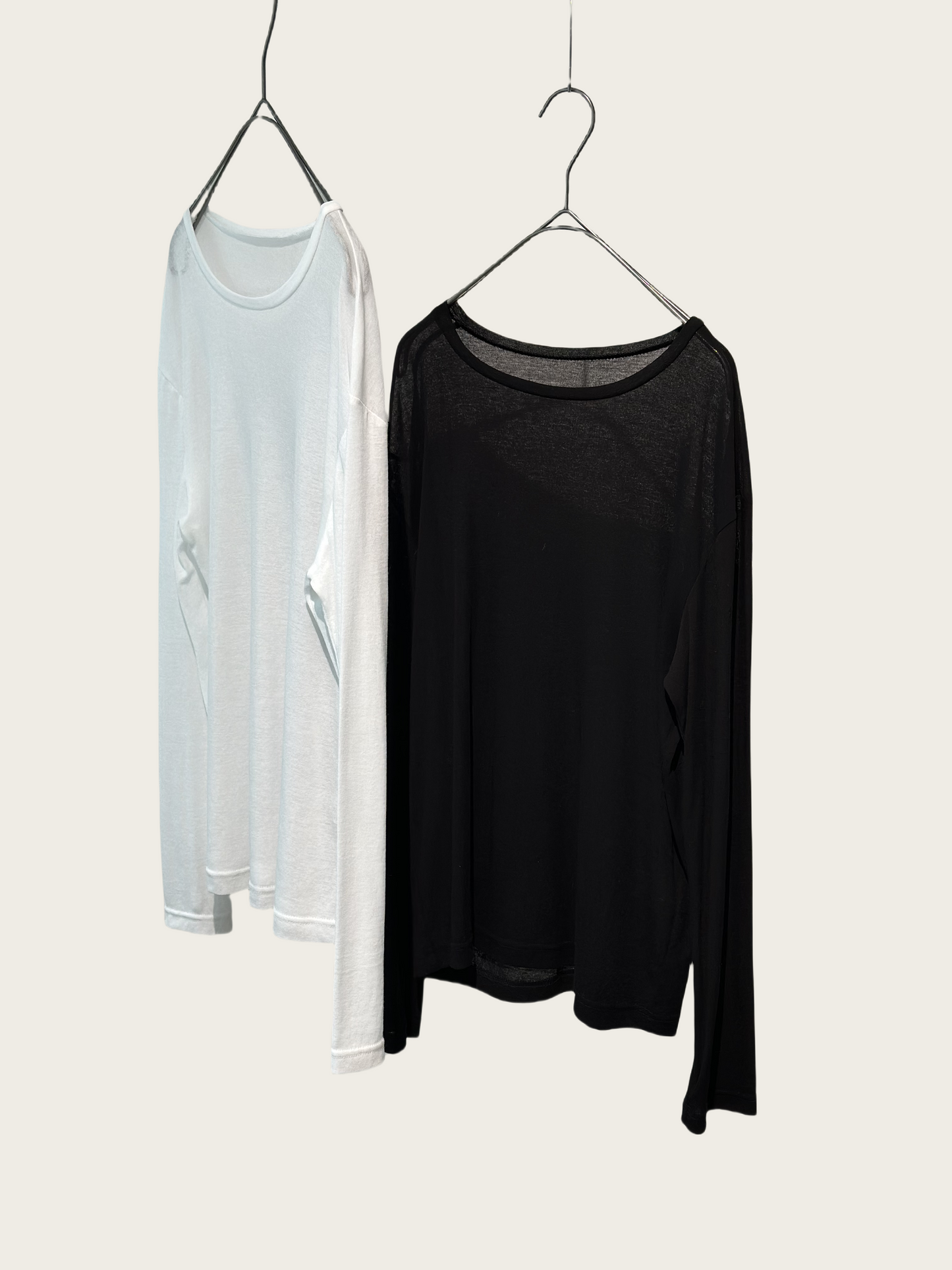 Kanade brushed transparent T-shirt