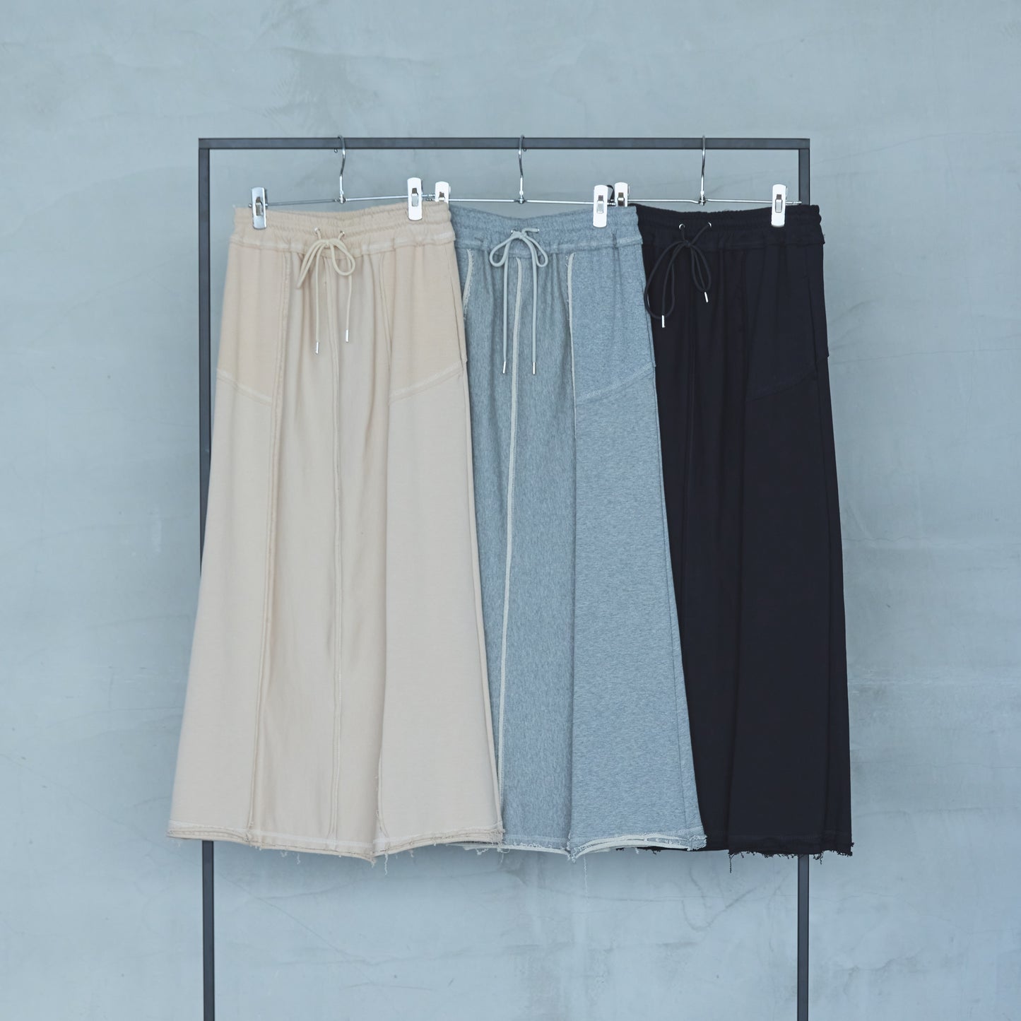 Cut-Off Jersey Skirt
