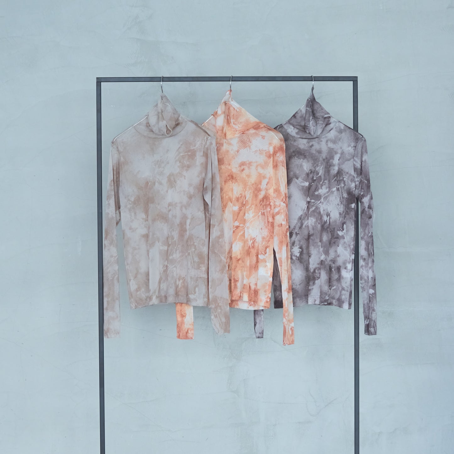 Soft Tulle Marble Print Pullover-25AW