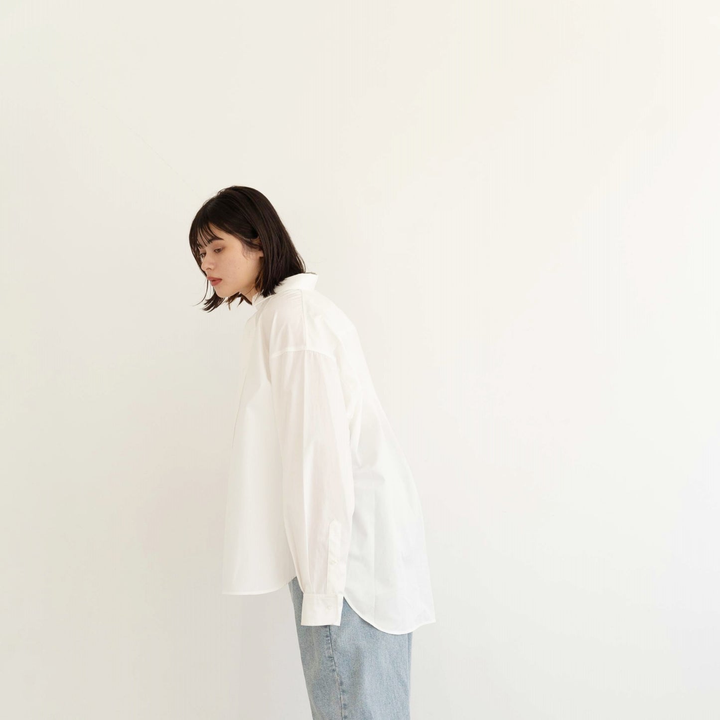 50s tightly woven Luftas and liquid ammonia processed pure cotton oversized design shirt