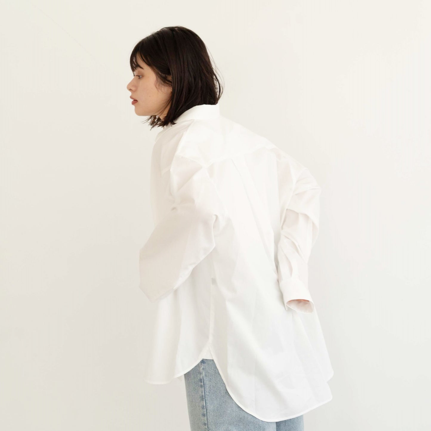50s tightly woven Luftas and liquid ammonia processed pure cotton oversized design shirt
