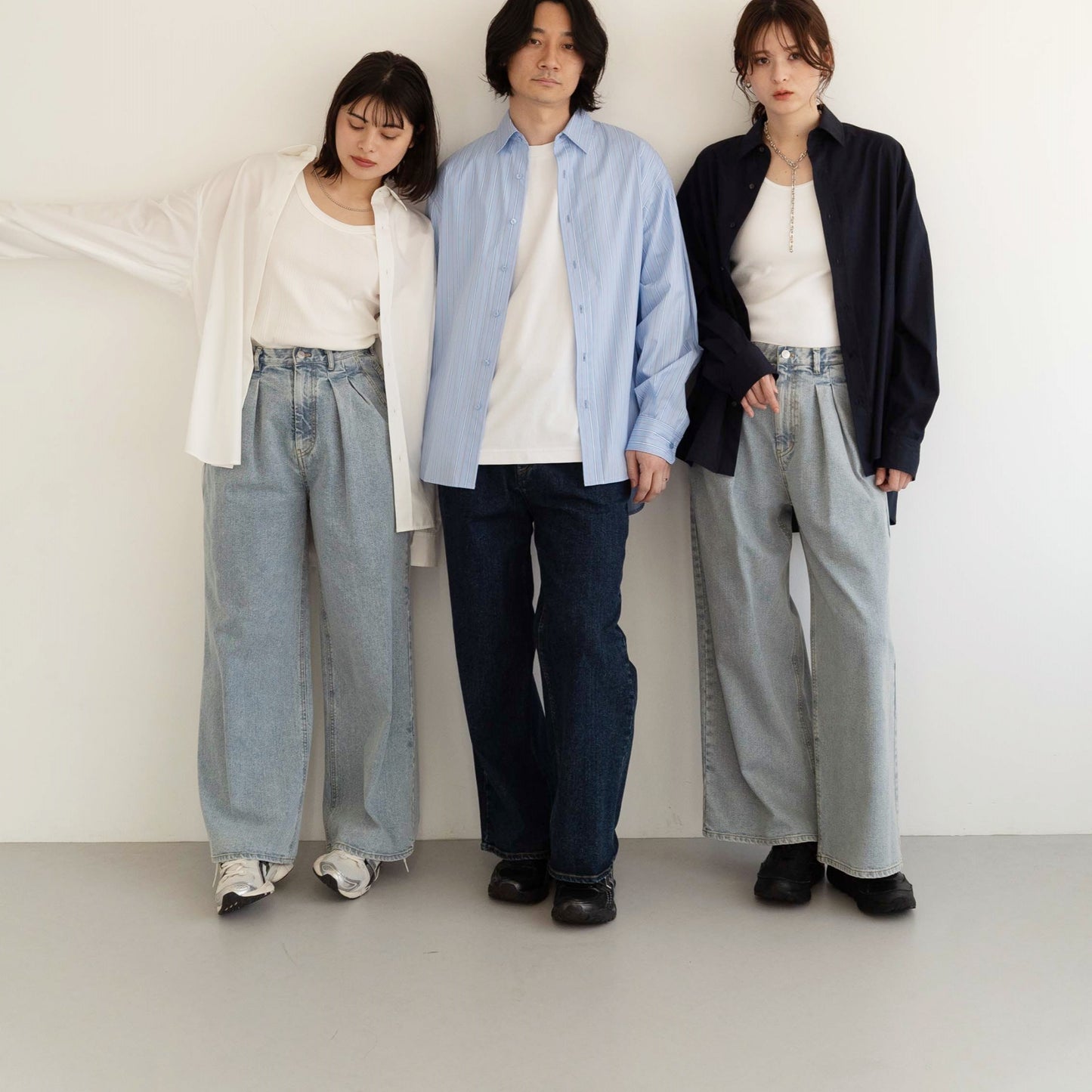 KAIHARA DENIM Baggy Pants-Unisex