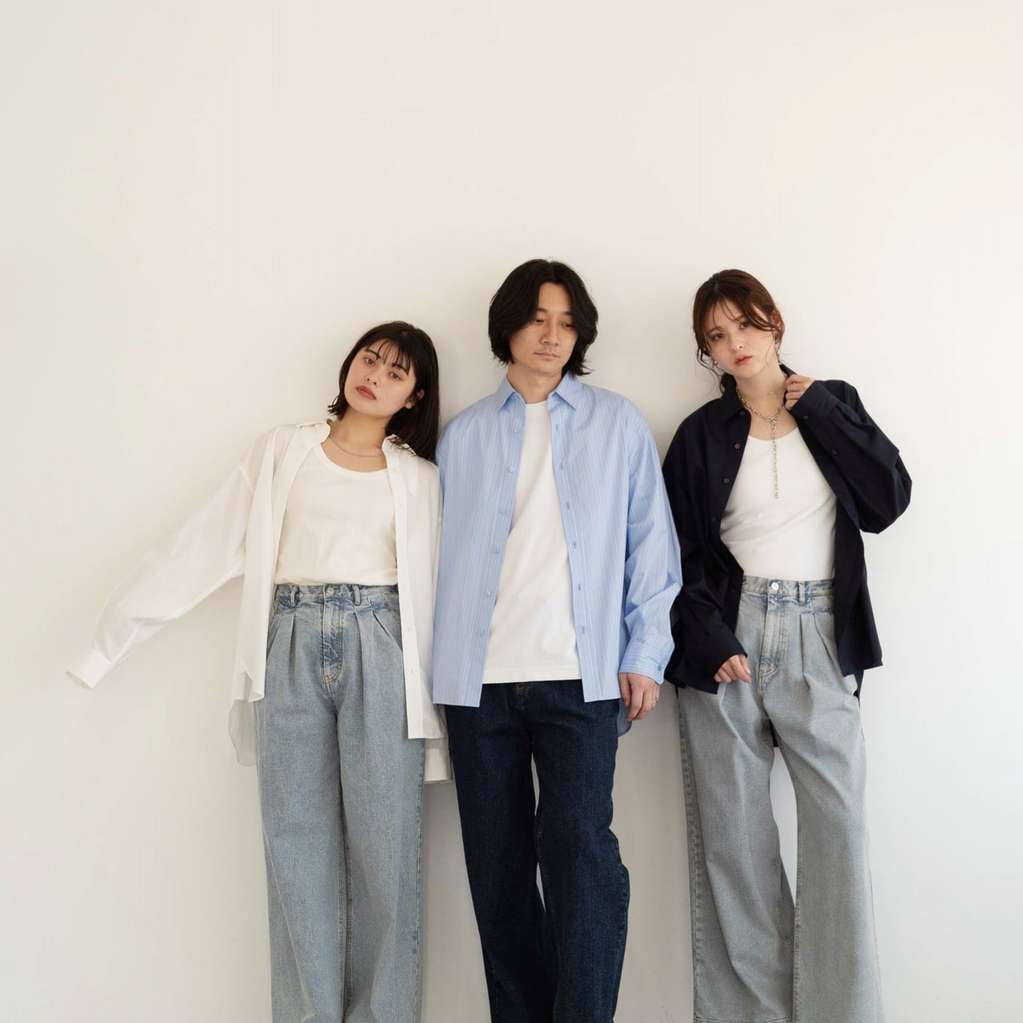 50s tightly woven Luftas and liquid ammonia processed pure cotton oversized design shirt