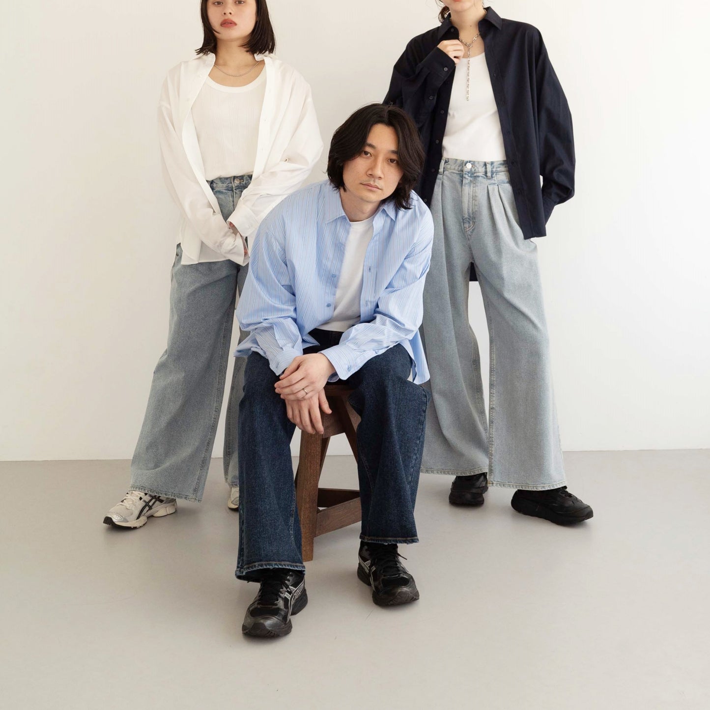 KAIHARA DENIM Baggy Pants-Unisex