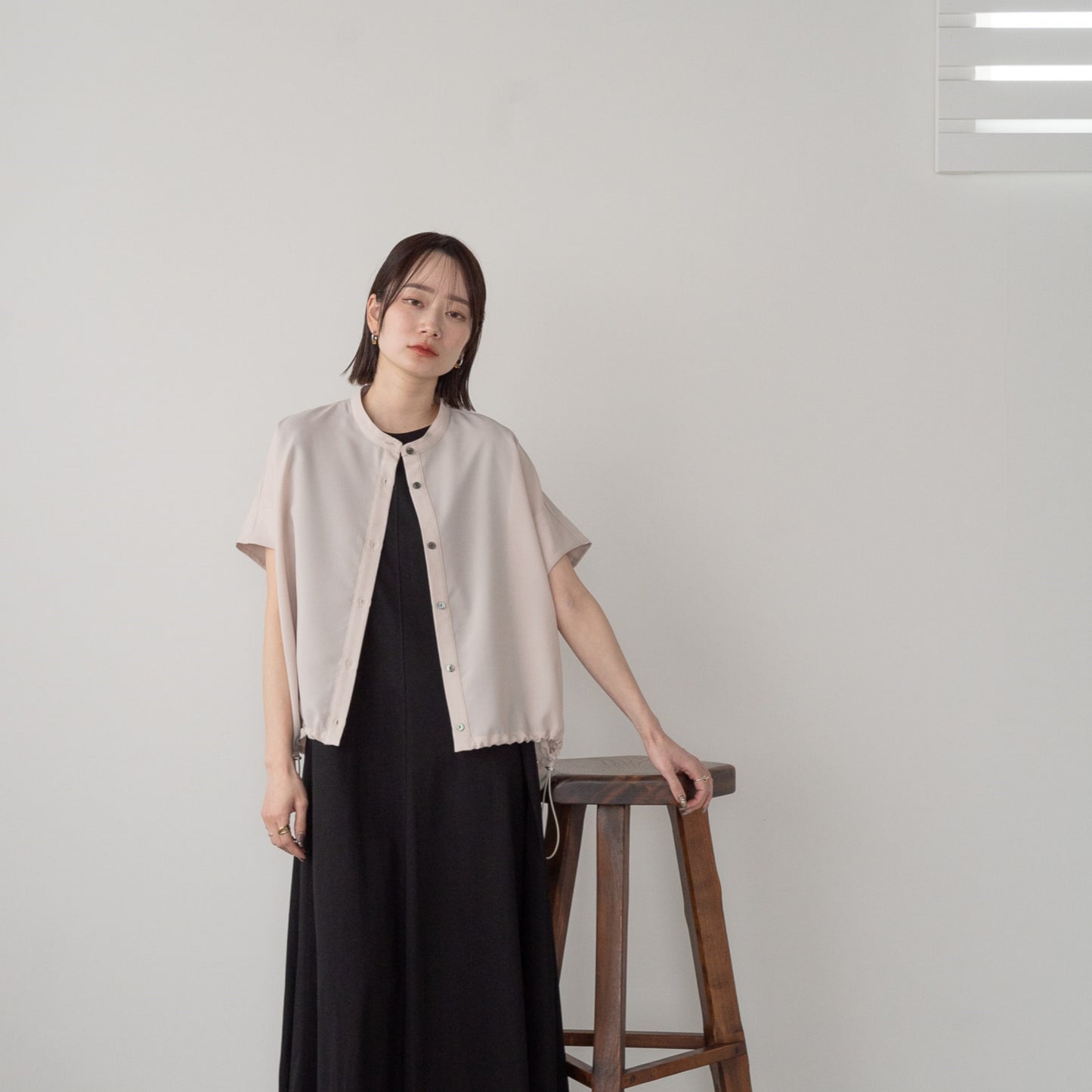 Linen like polyester wide BL