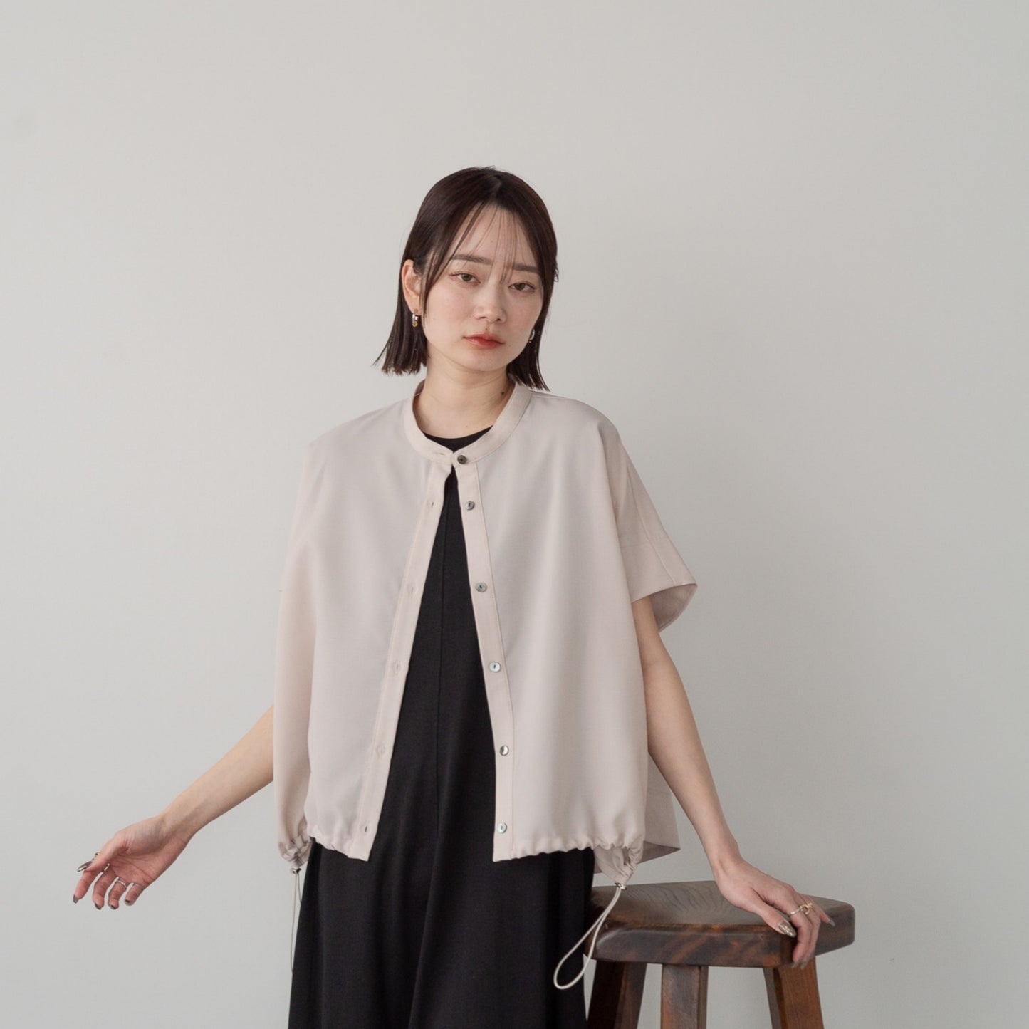 Linen like polyester wide BL
