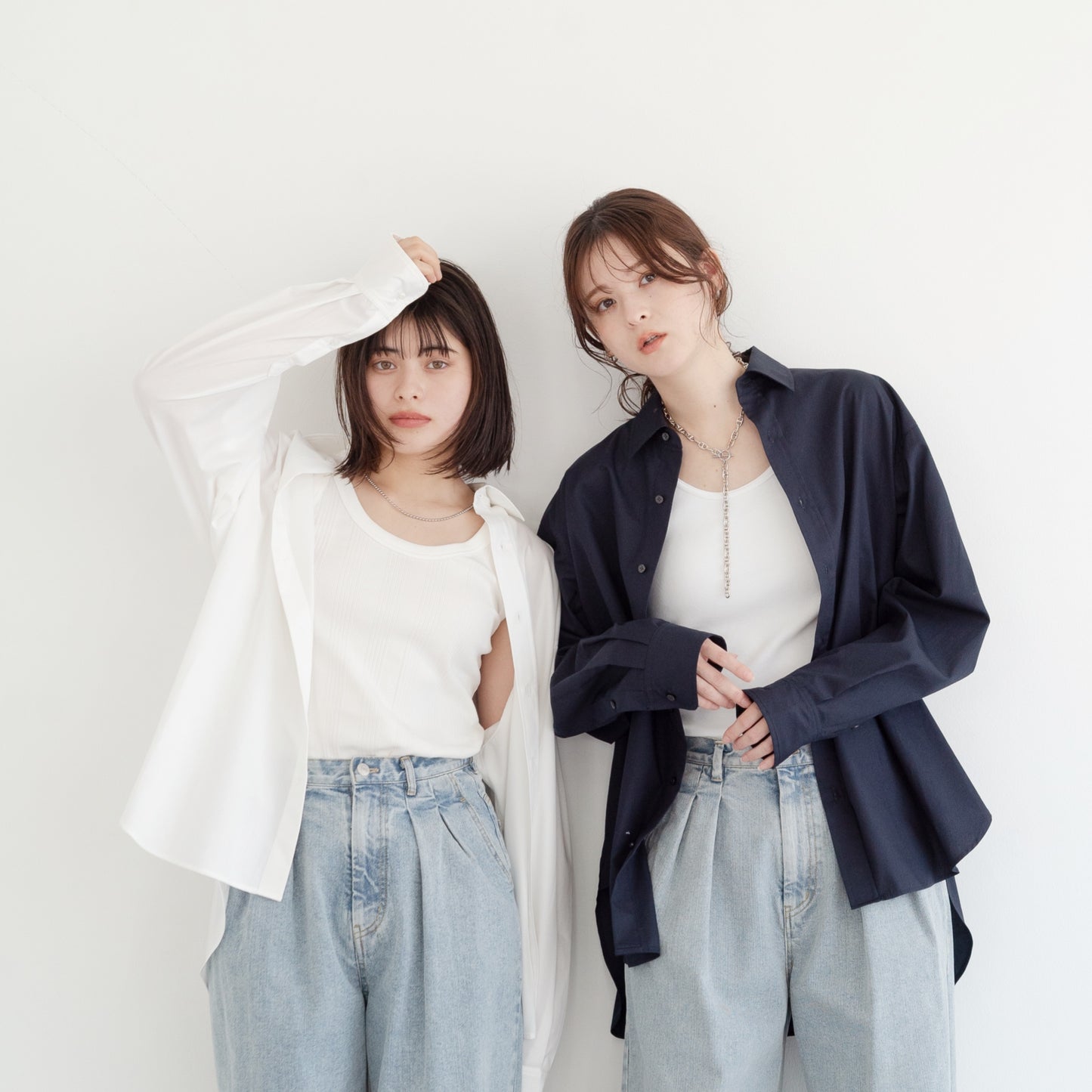 50s tightly woven Luftas and liquid ammonia processed pure cotton oversized design shirt