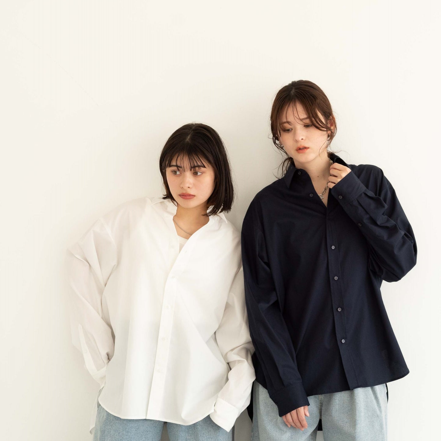 50s tightly woven Luftas and liquid ammonia processed pure cotton oversized design shirt