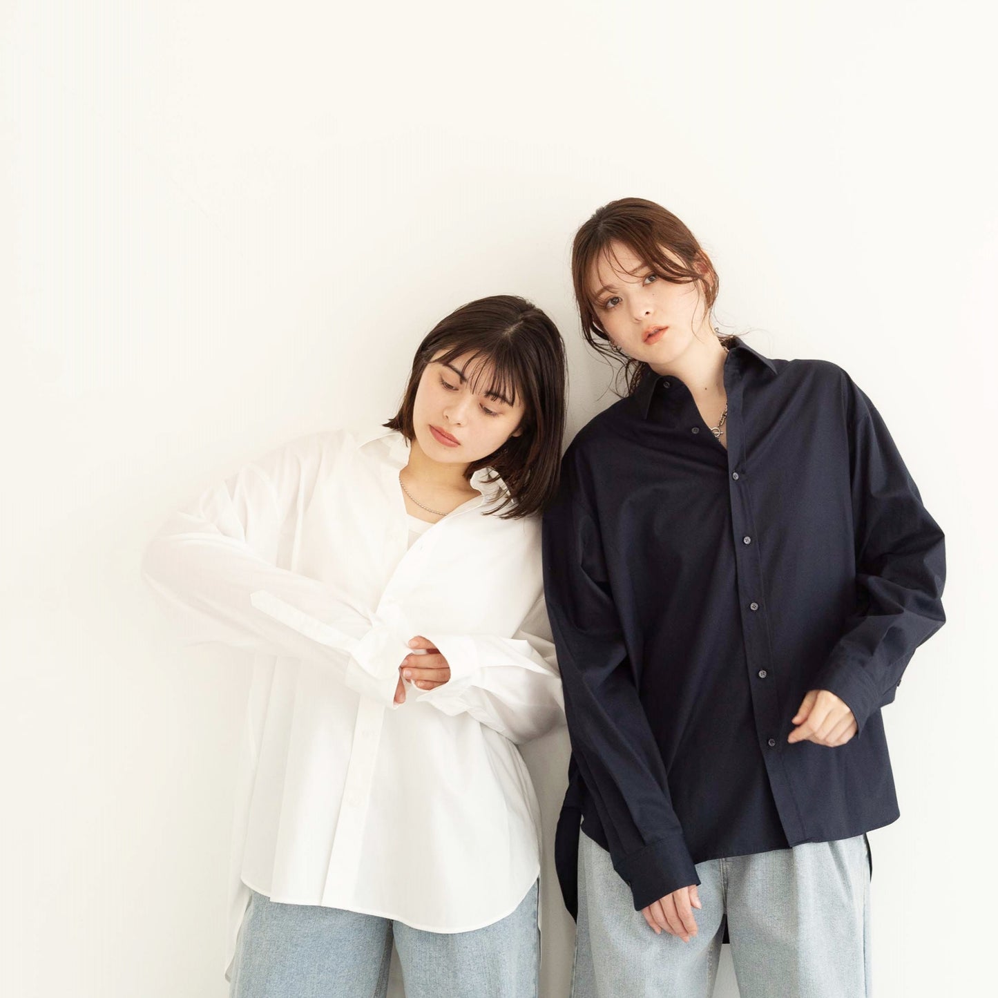 50s tightly woven Luftas and liquid ammonia processed pure cotton oversized design shirt