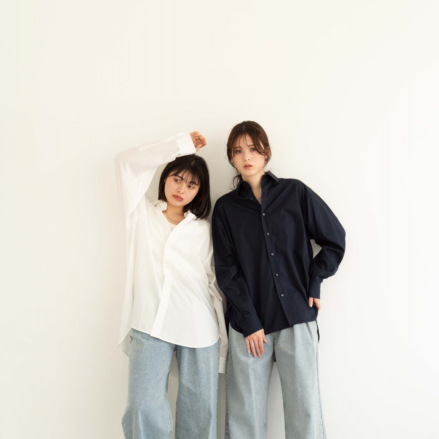 50s tightly woven Luftas and liquid ammonia processed pure cotton oversized design shirt