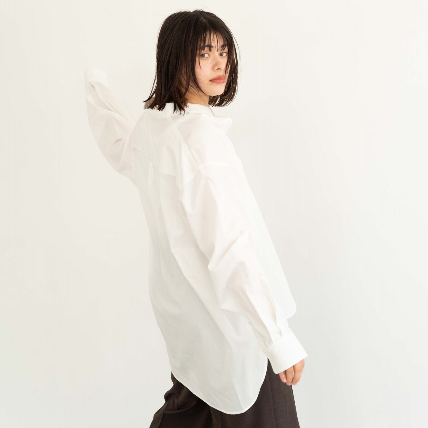 50s tightly woven Luftas and liquid ammonia processed pure cotton oversized design shirt