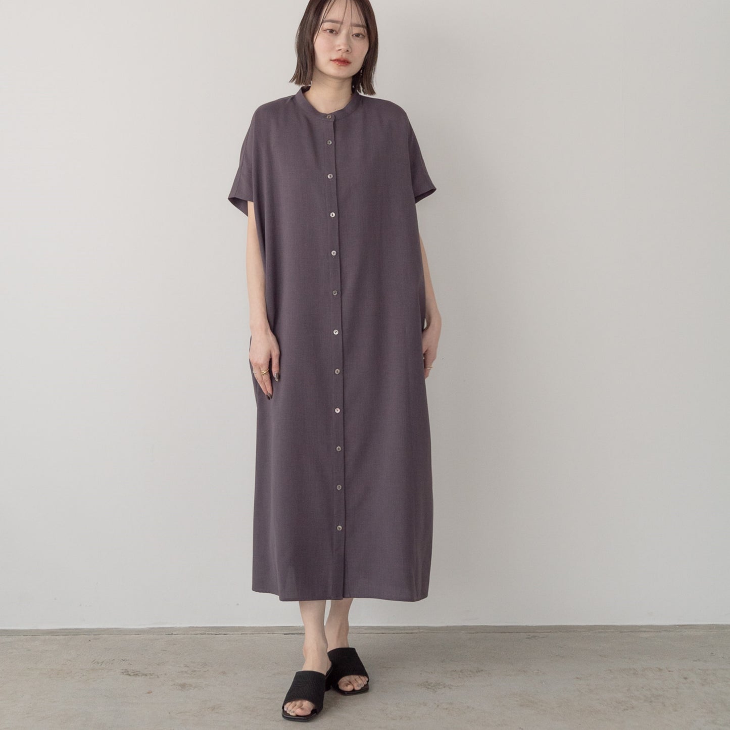 Linen like polyester wide BL OP