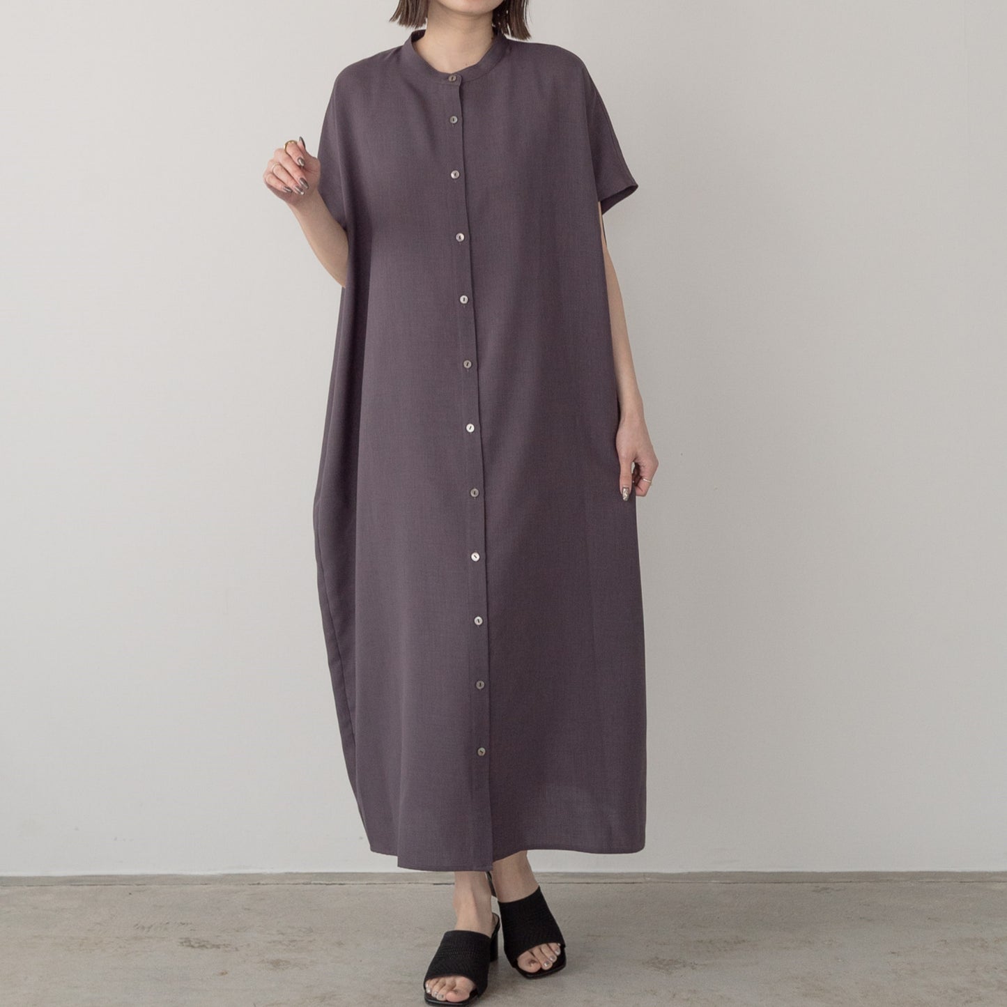 Linen like polyester wide BL OP