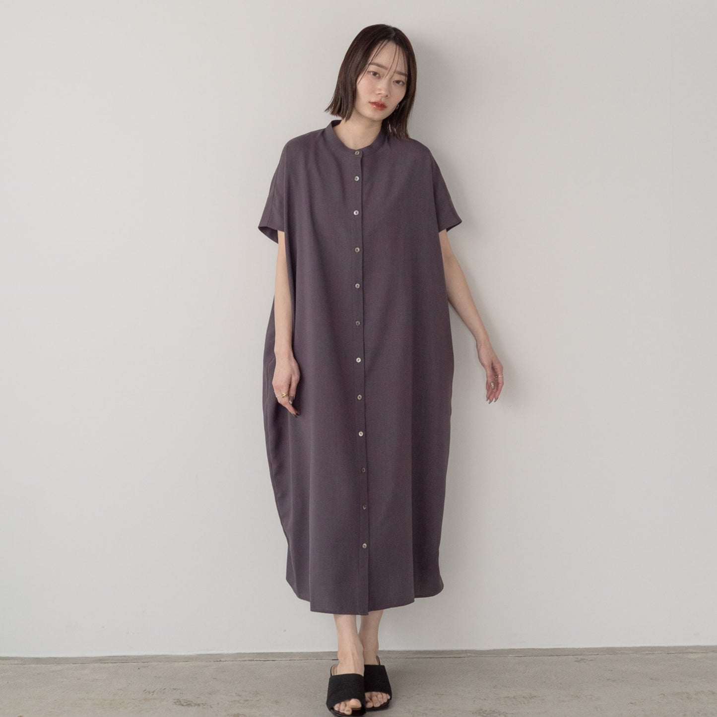 Linen like polyester wide BL OP