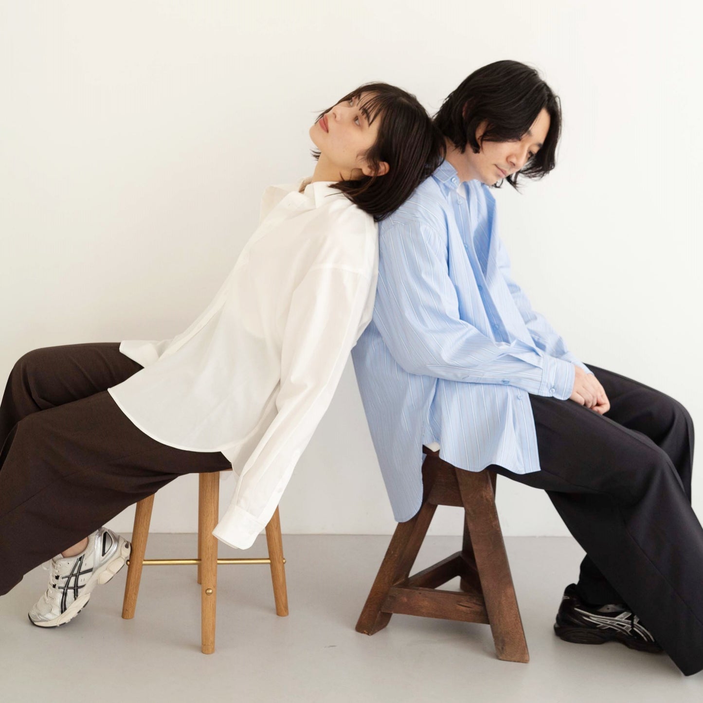 50s tightly woven Luftas and liquid ammonia processed pure cotton oversized design shirt