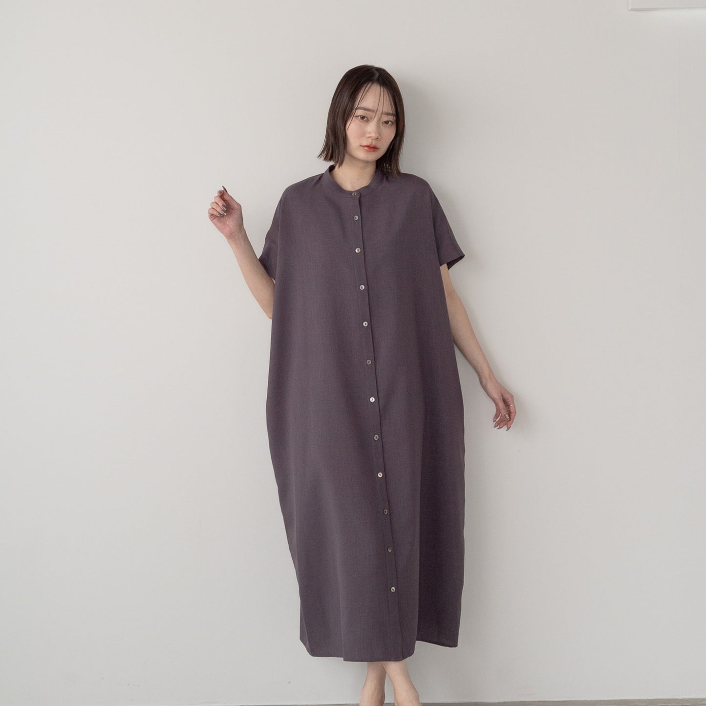 Linen like polyester wide BL OP