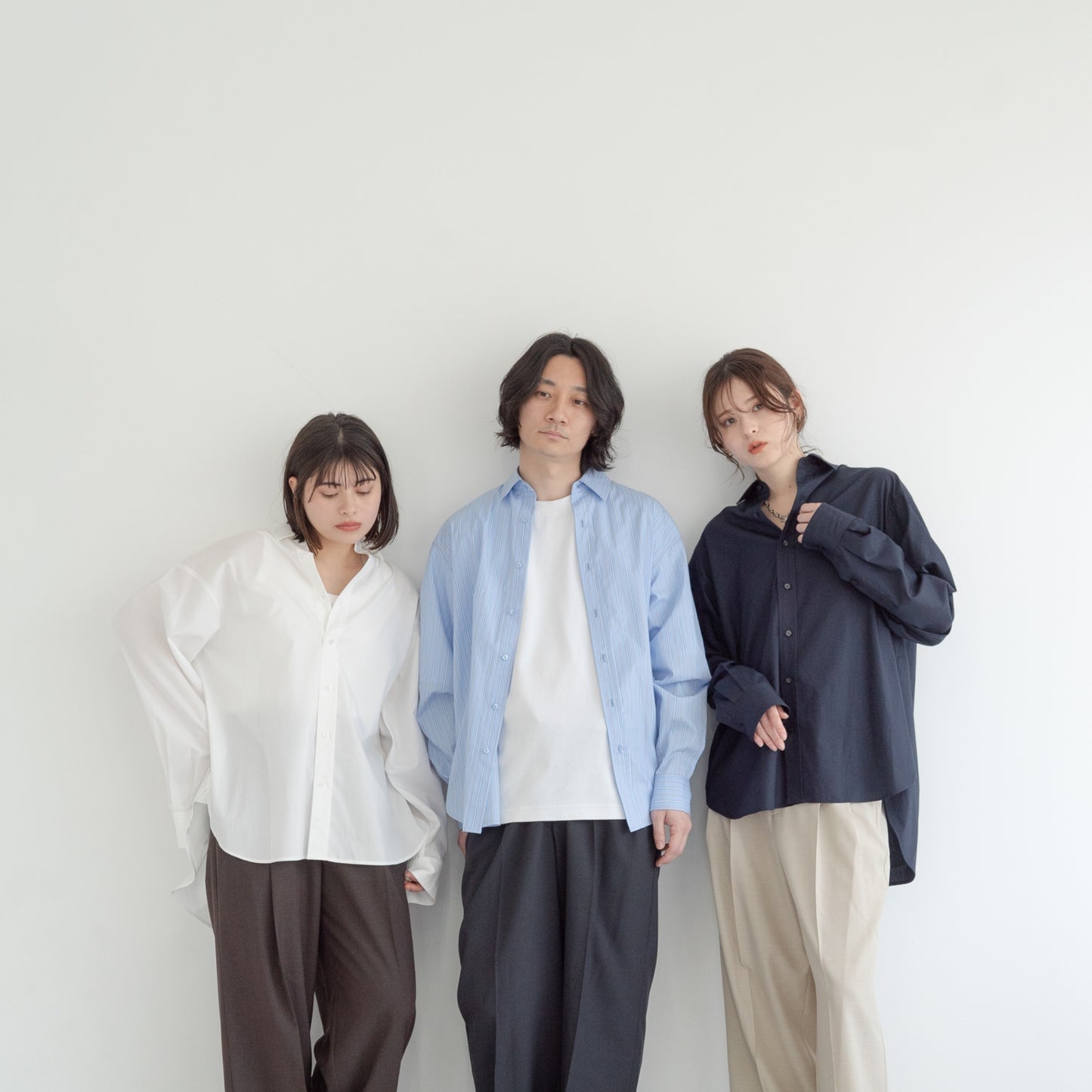 50s tightly woven Luftas and liquid ammonia processed pure cotton oversized design shirt