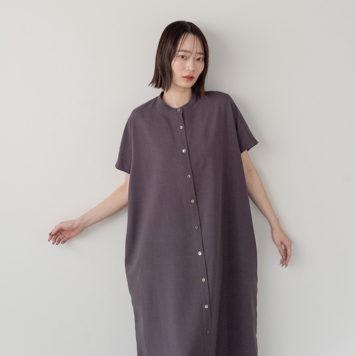 Linen like polyester wide BL OP
