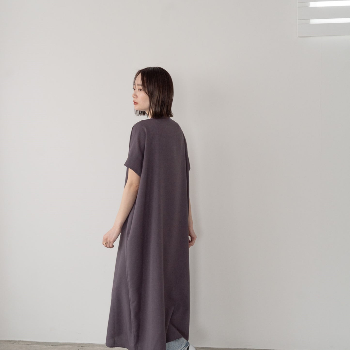 Linen like polyester wide BL OP