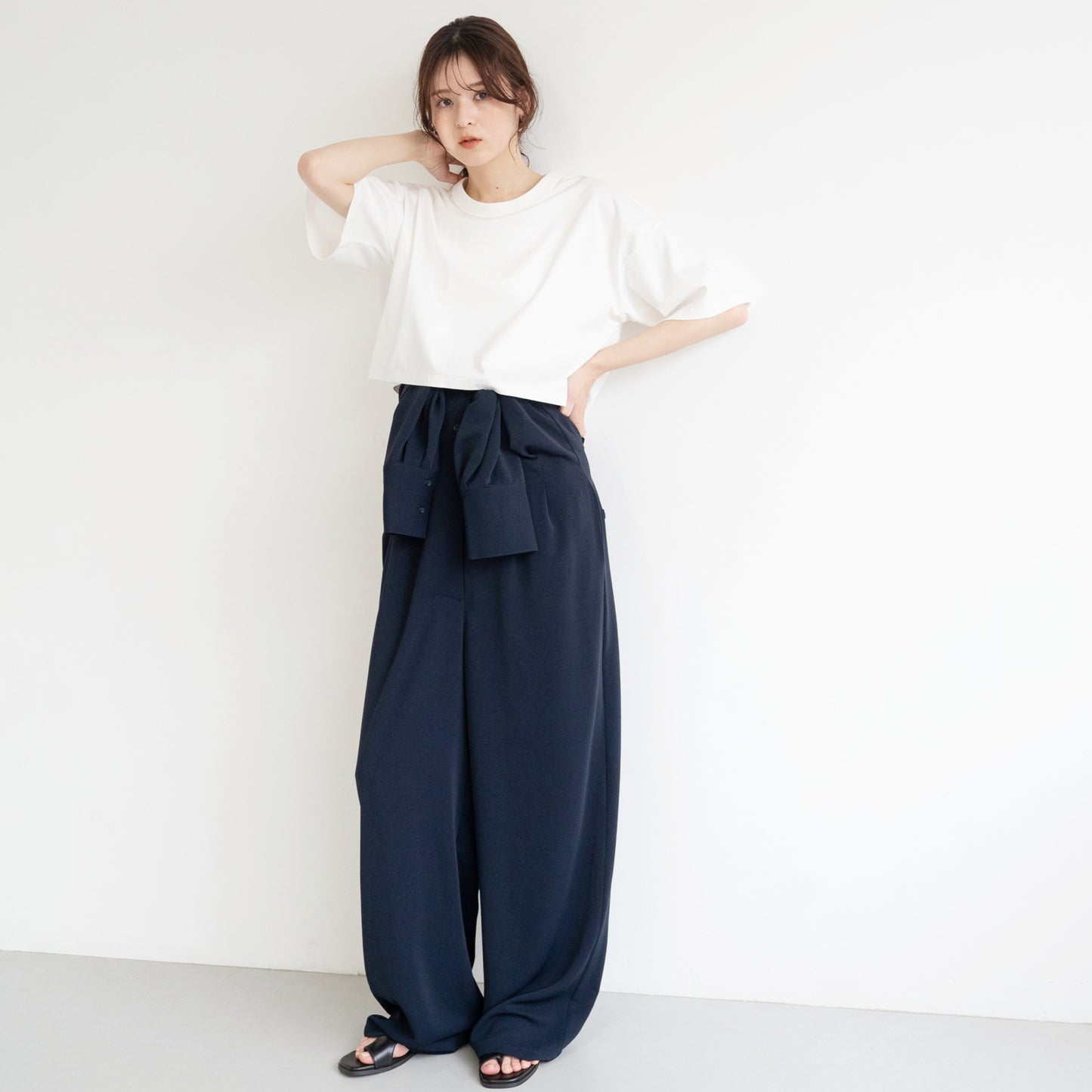 Waist-cinching jumpsuit