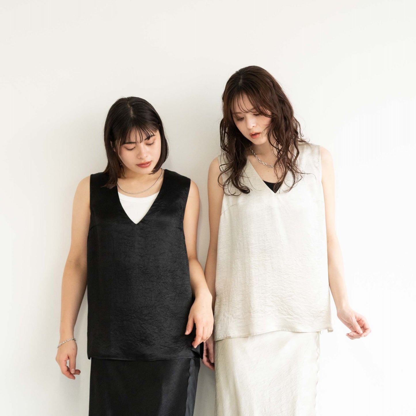 Acetate vintage satin vest