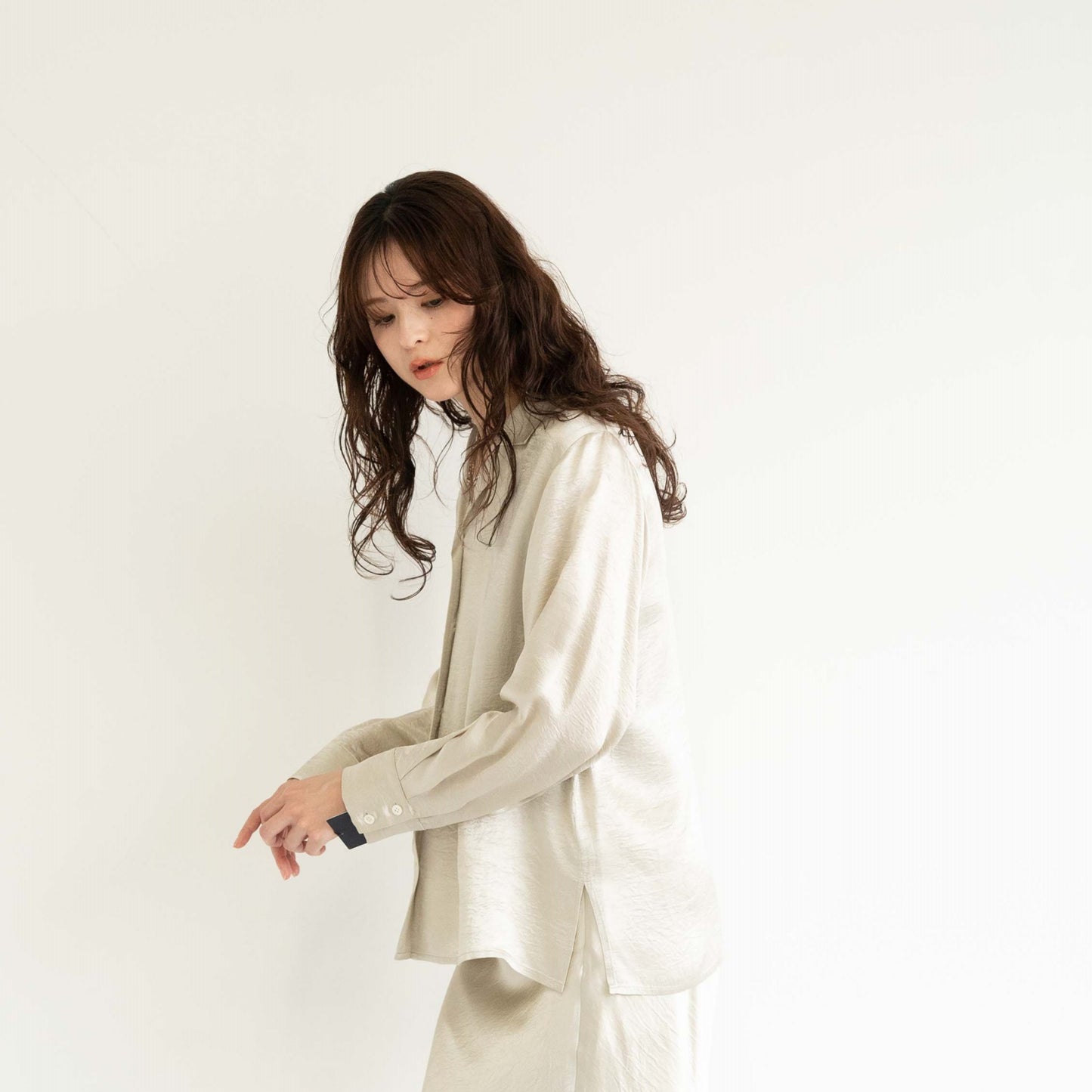 Acetate vintage satin shirt