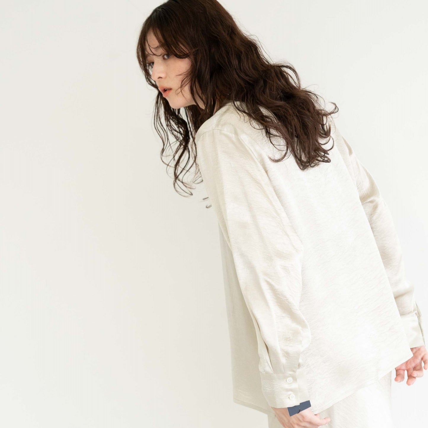 Acetate vintage satin shirt