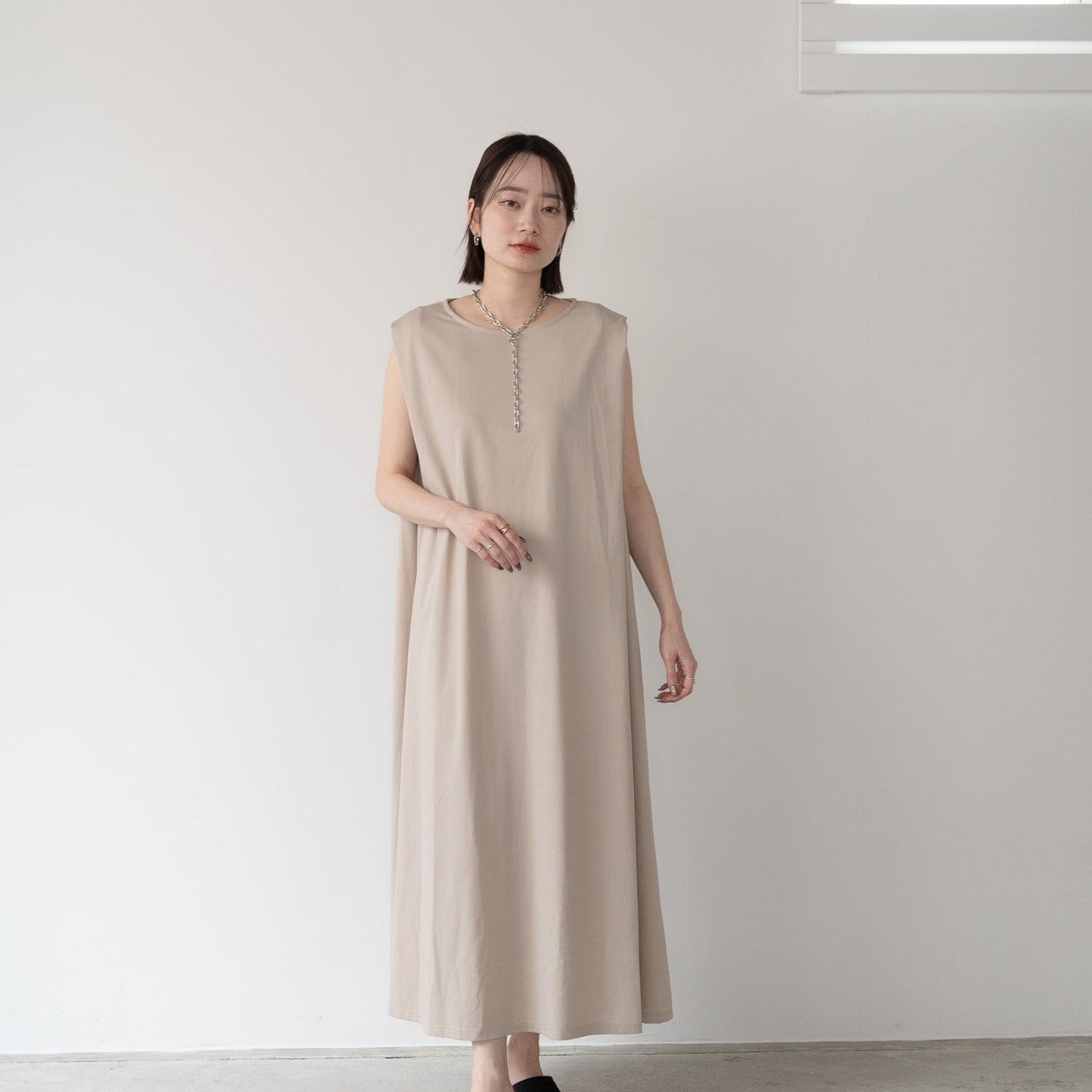Pique Tucked Sleeve One-Piece