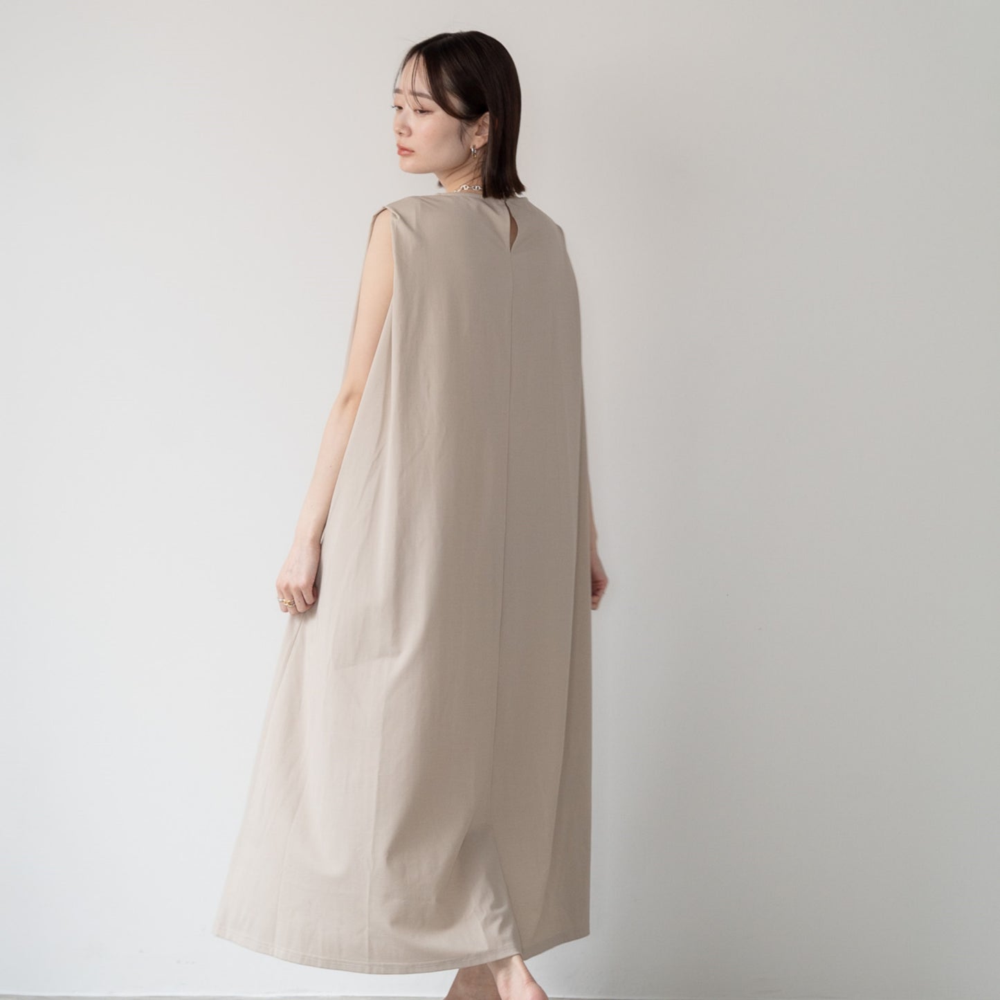 Pique Tucked Sleeve One-Piece