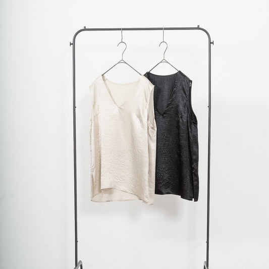 Acetate vintage satin vest