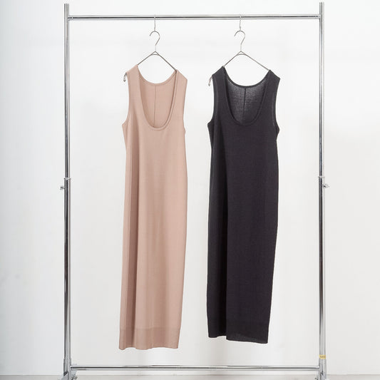 14G fine ribbed knitted dress