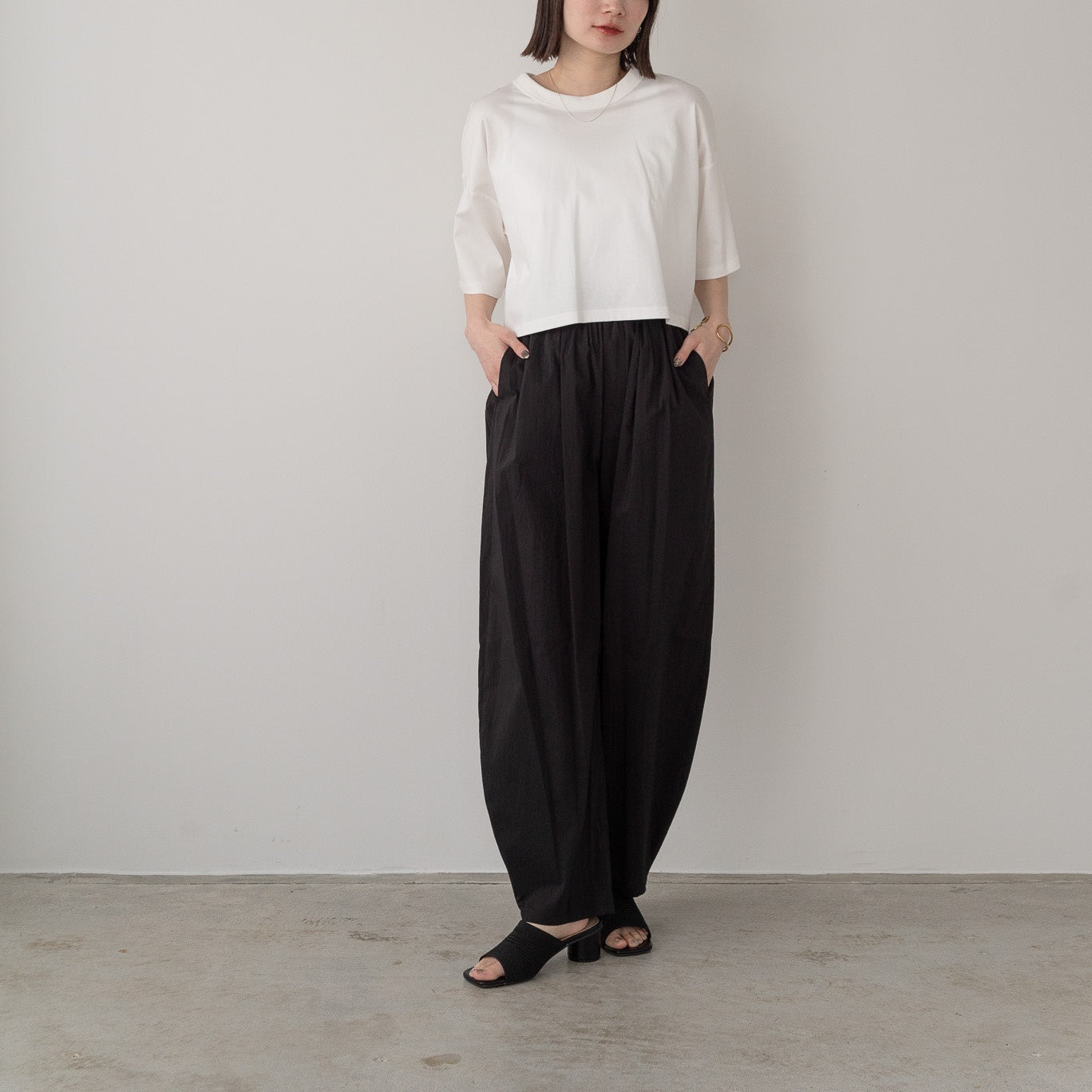 Cotton Nylon Typewriter Moroccan Pants