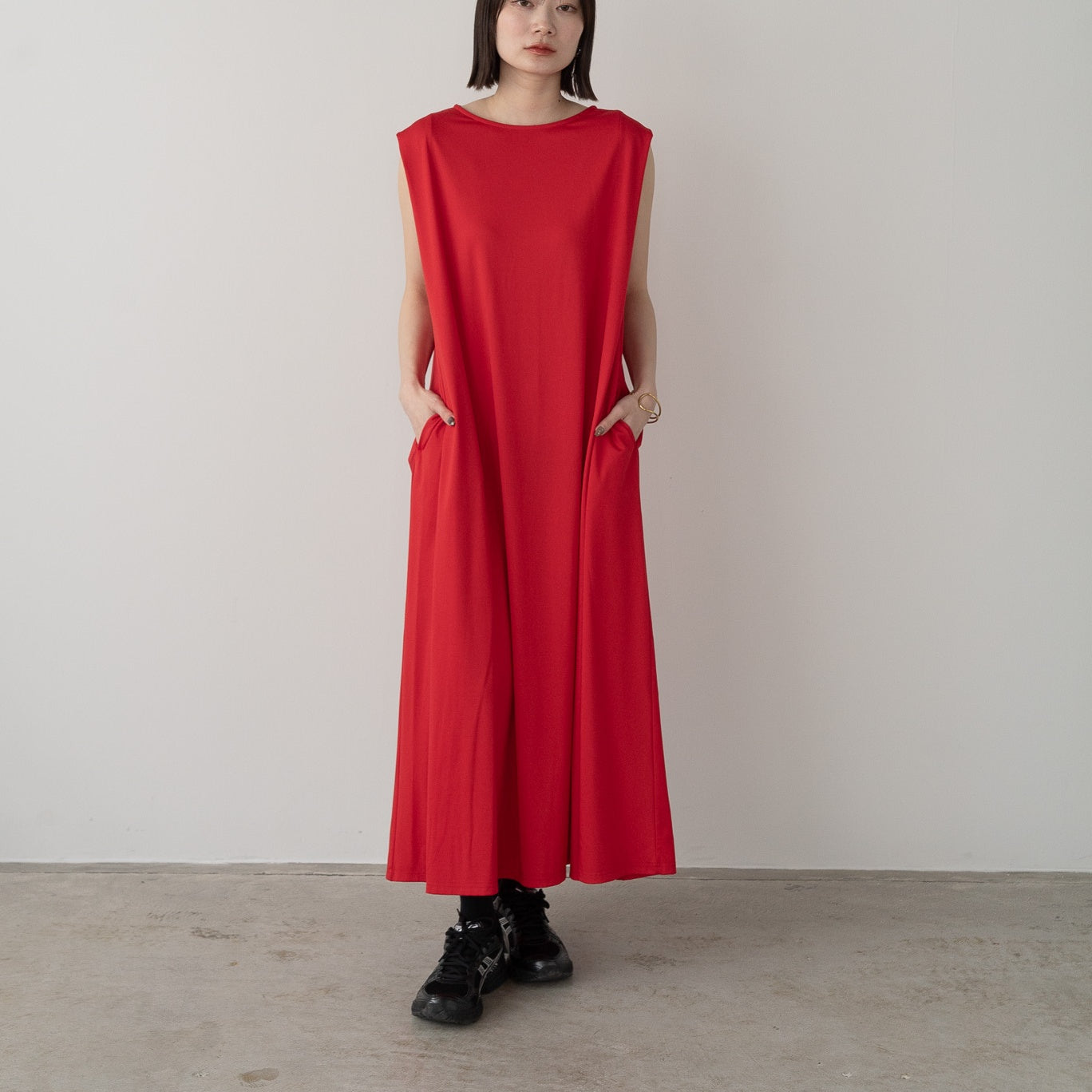 Pique Tucked Sleeve One-Piece