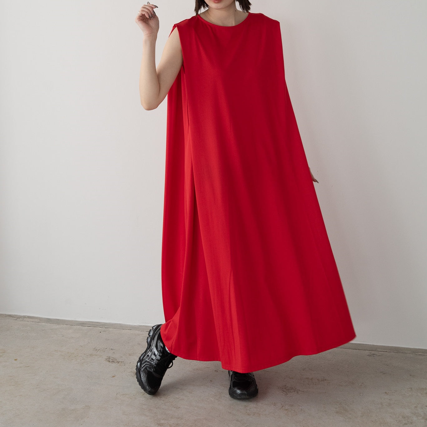 Pique Tucked Sleeve One-Piece