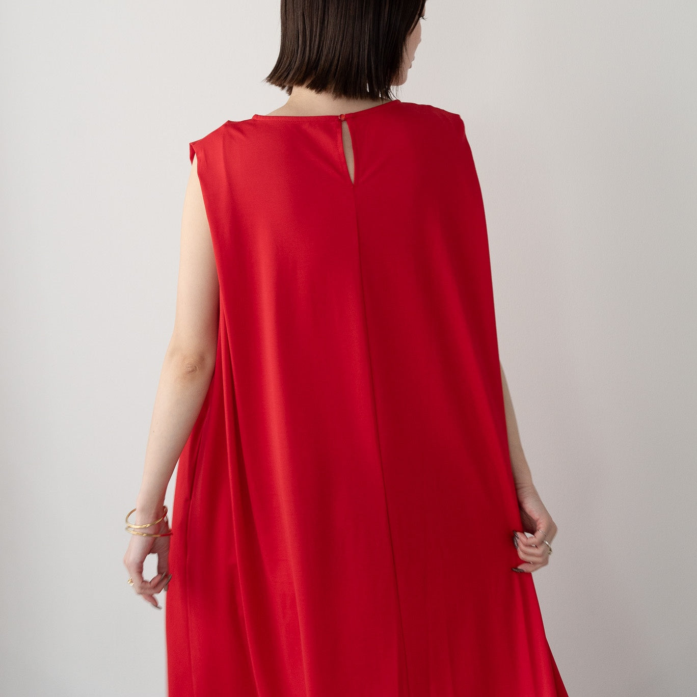 Pique Tucked Sleeve One-Piece