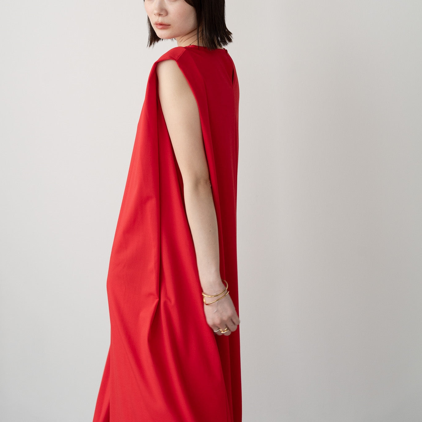 Pique Tucked Sleeve One-Piece