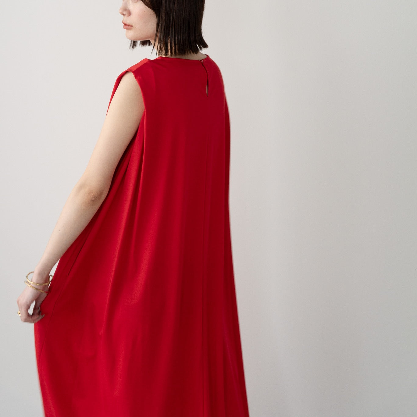 Pique Tucked Sleeve One-Piece