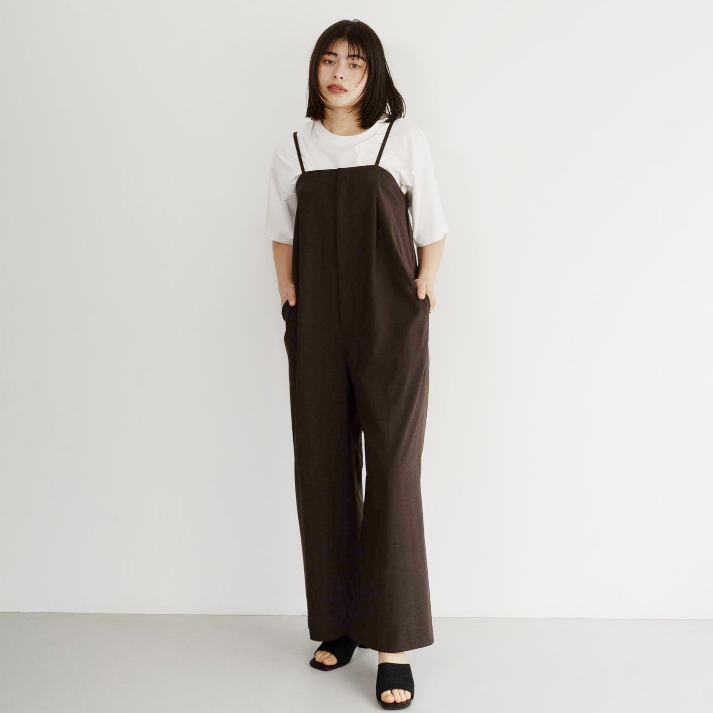 100% polyester twill fabric jumpsuit