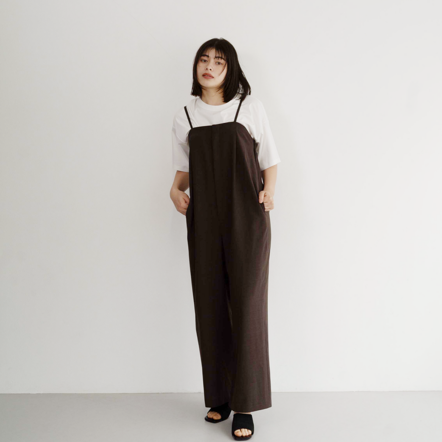 100% polyester twill fabric jumpsuit