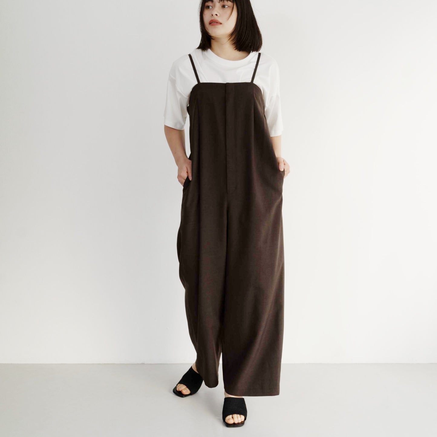 100% polyester twill fabric jumpsuit