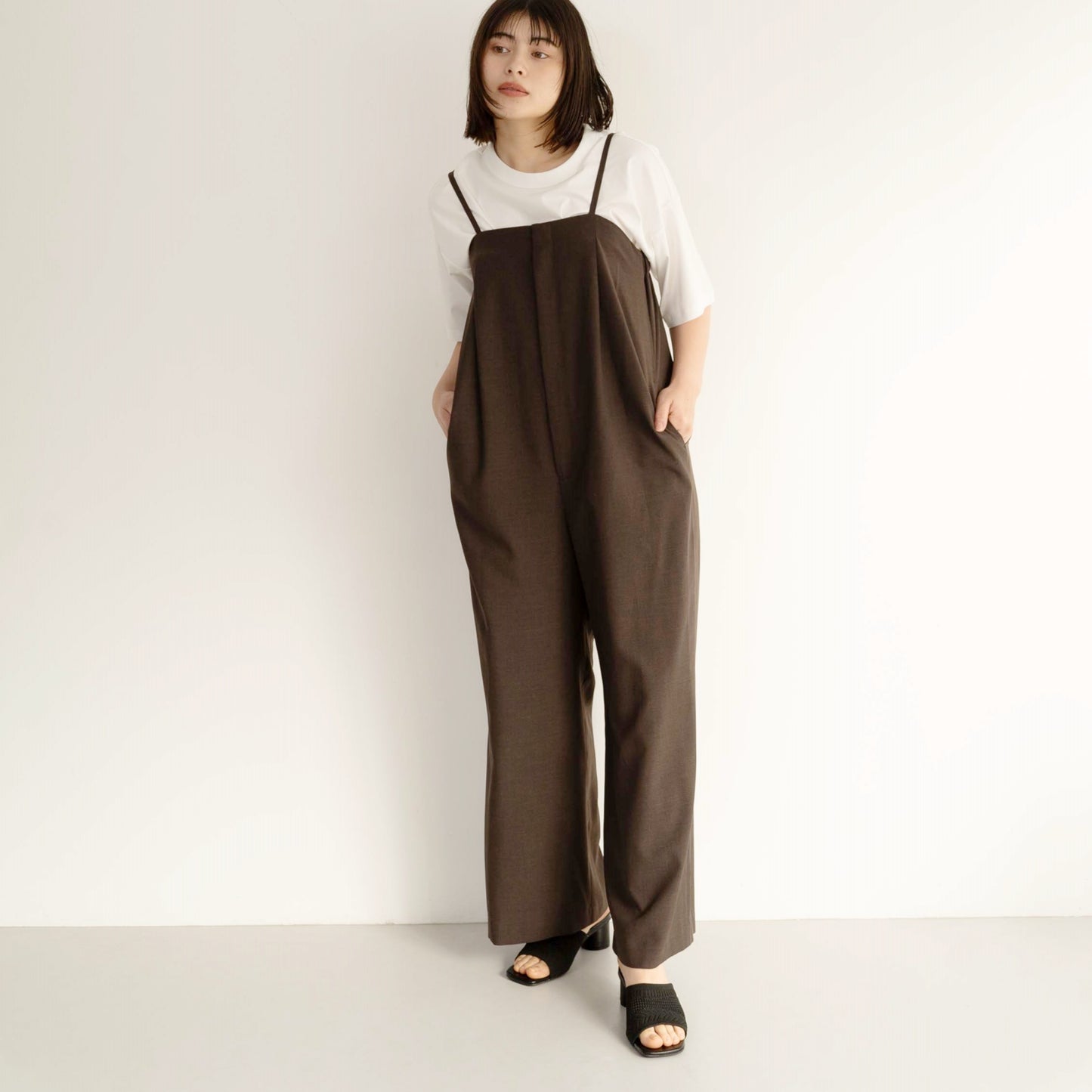 100% polyester twill fabric jumpsuit