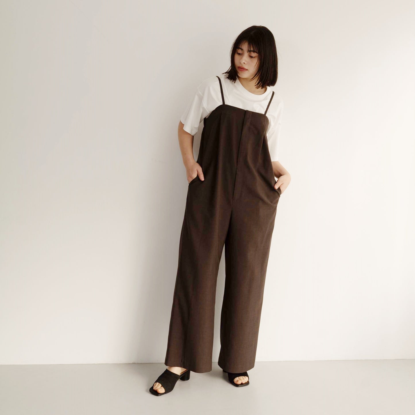 100% polyester twill fabric jumpsuit