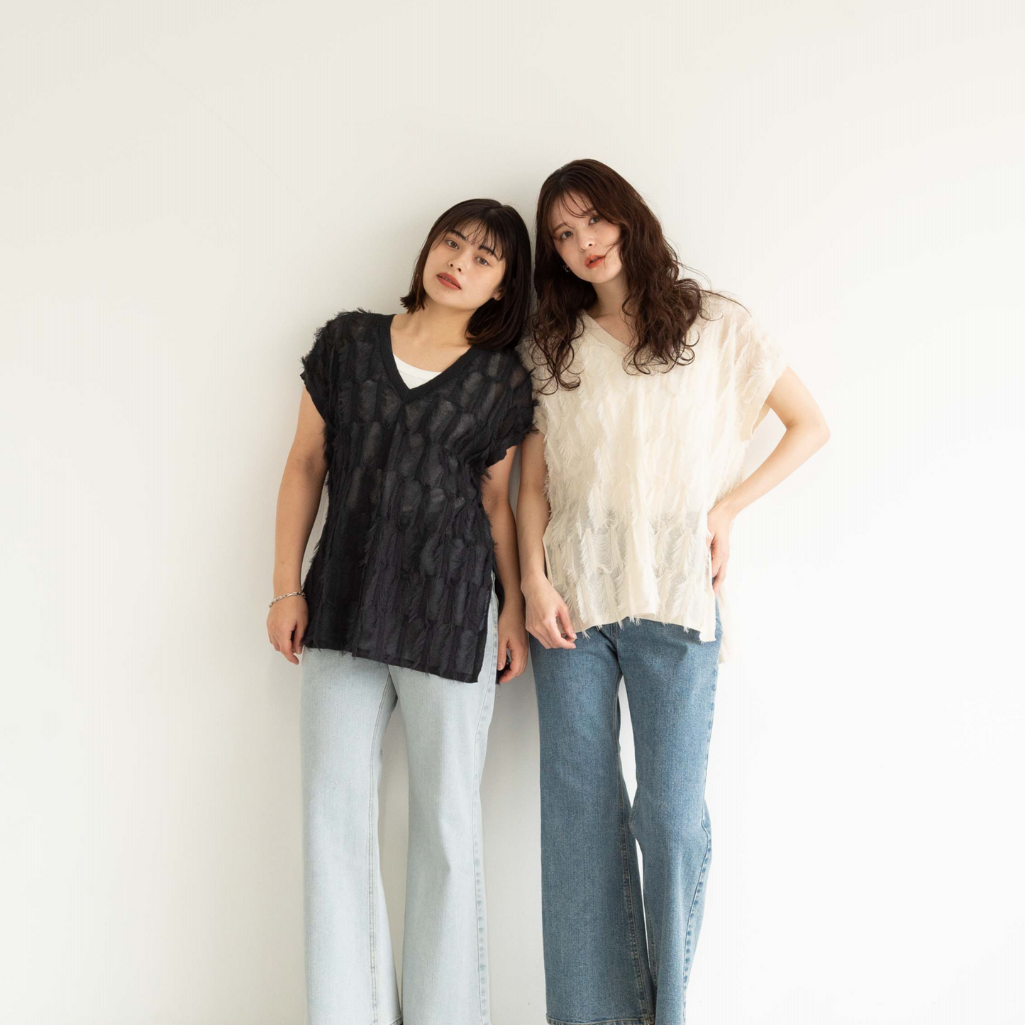 short tassel long vest