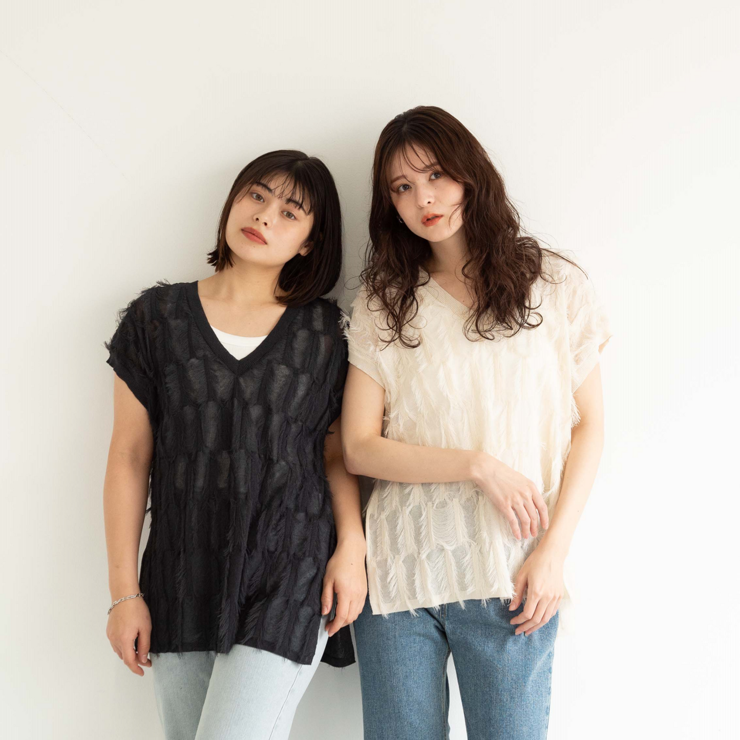 short tassel long vest