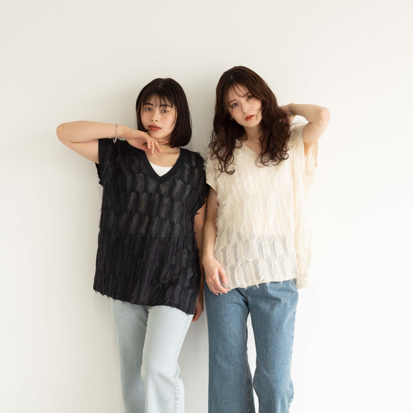 short tassel long vest