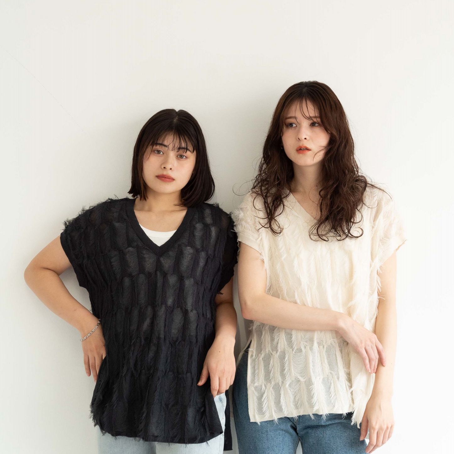 short tassel long vest