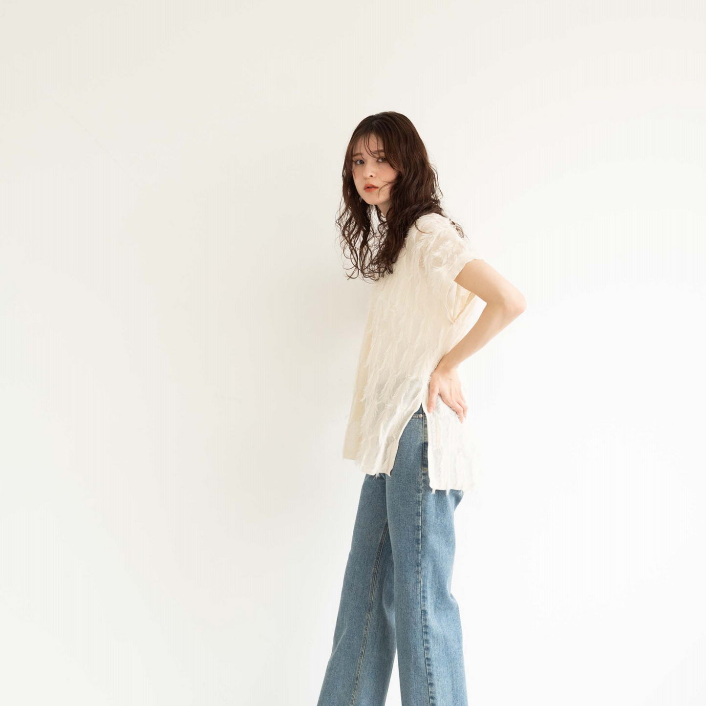 short tassel long vest