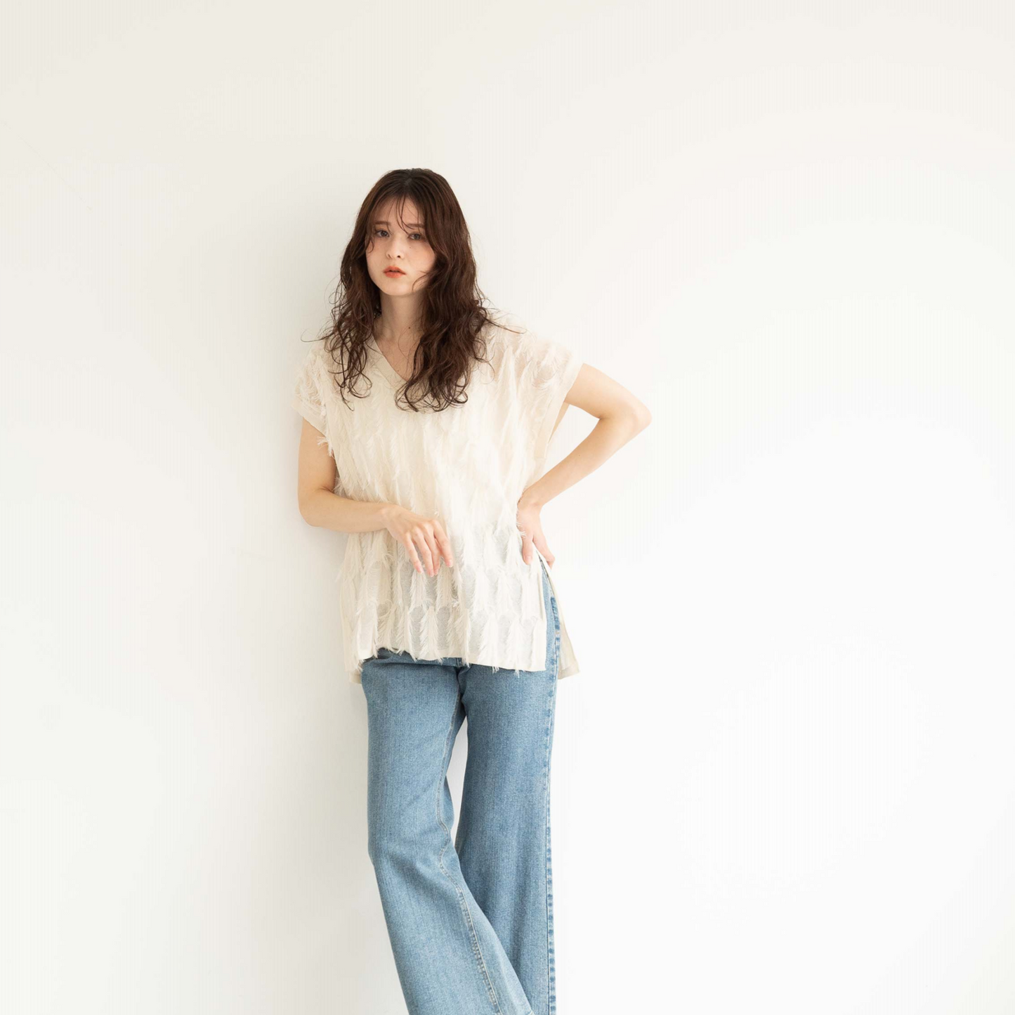 short tassel long vest