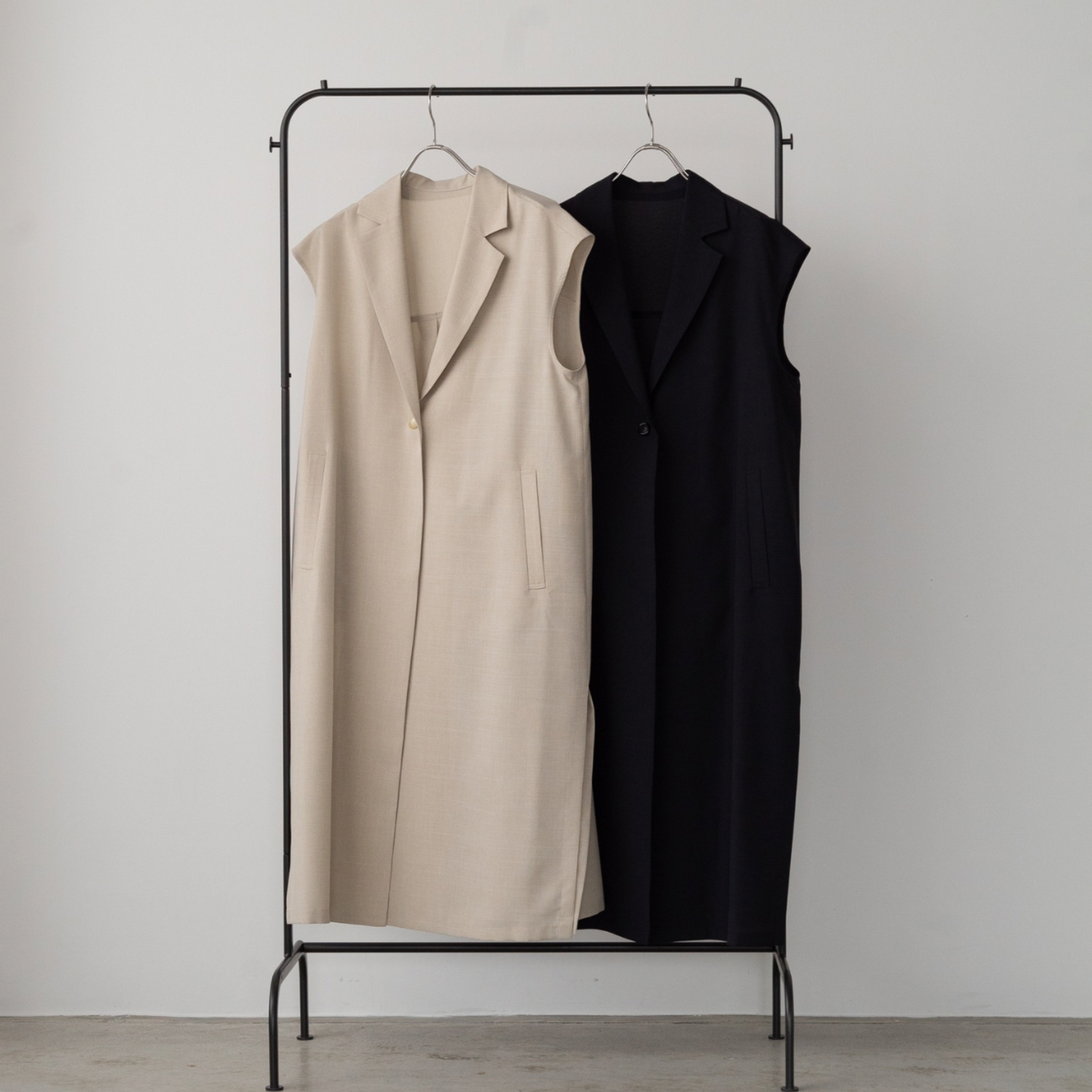 Chambray Polyester Gilet Vest