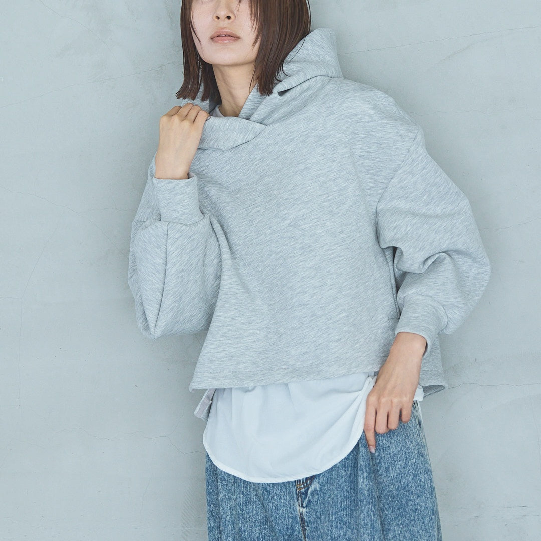 Wide Cropped Hoodie